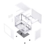 Case JONSBO C6 MAX White |Mini Tower M-ATX| ITX| VGA 335mm